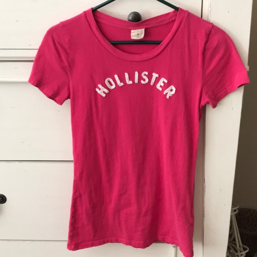 Hot pink Hollister T-shirt